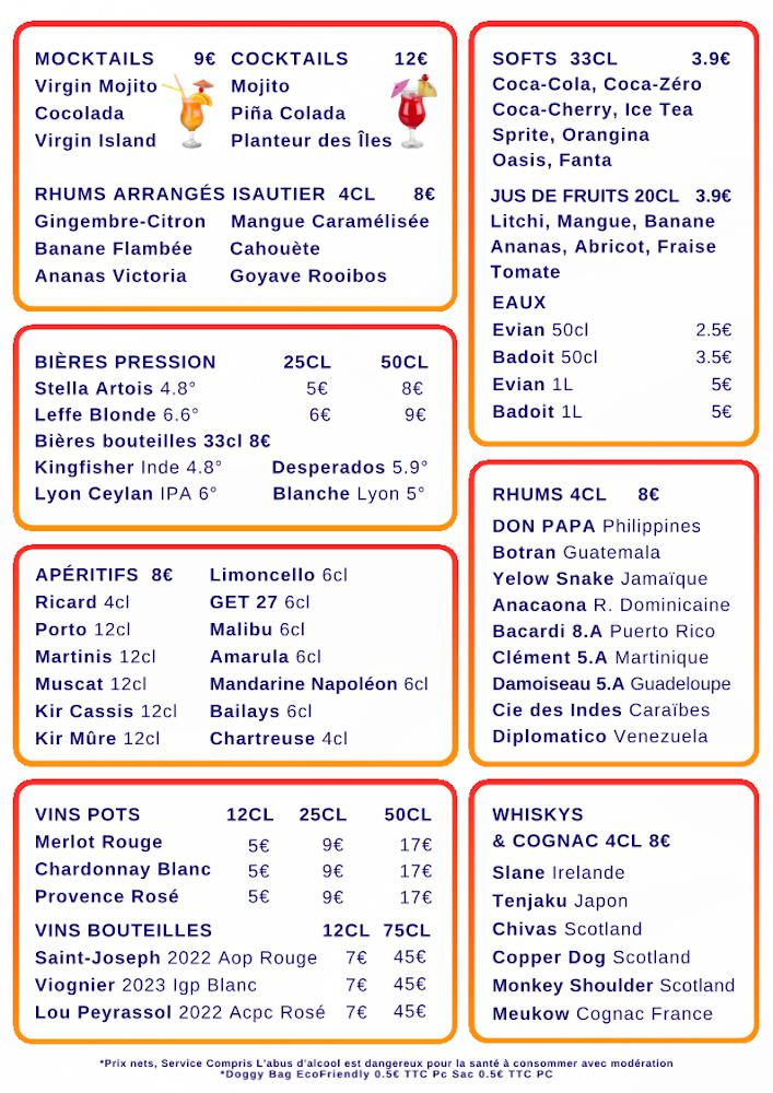 Namasté - Menu Image 1