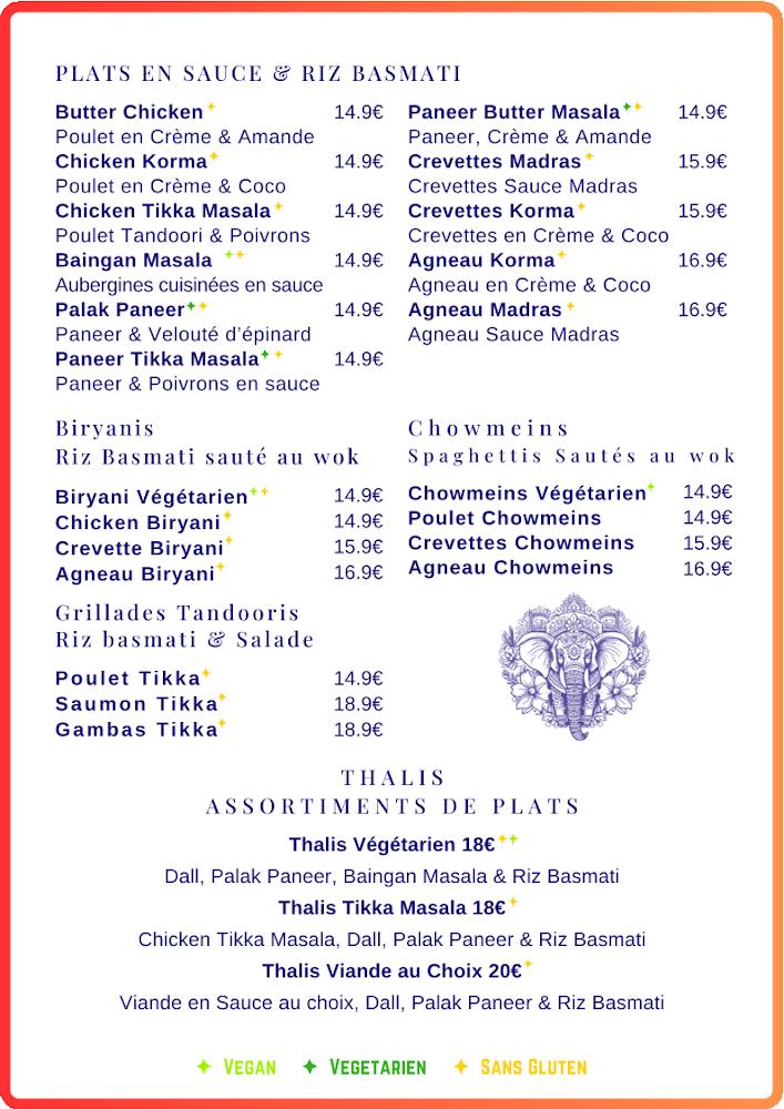 Namasté - Menu Image 2